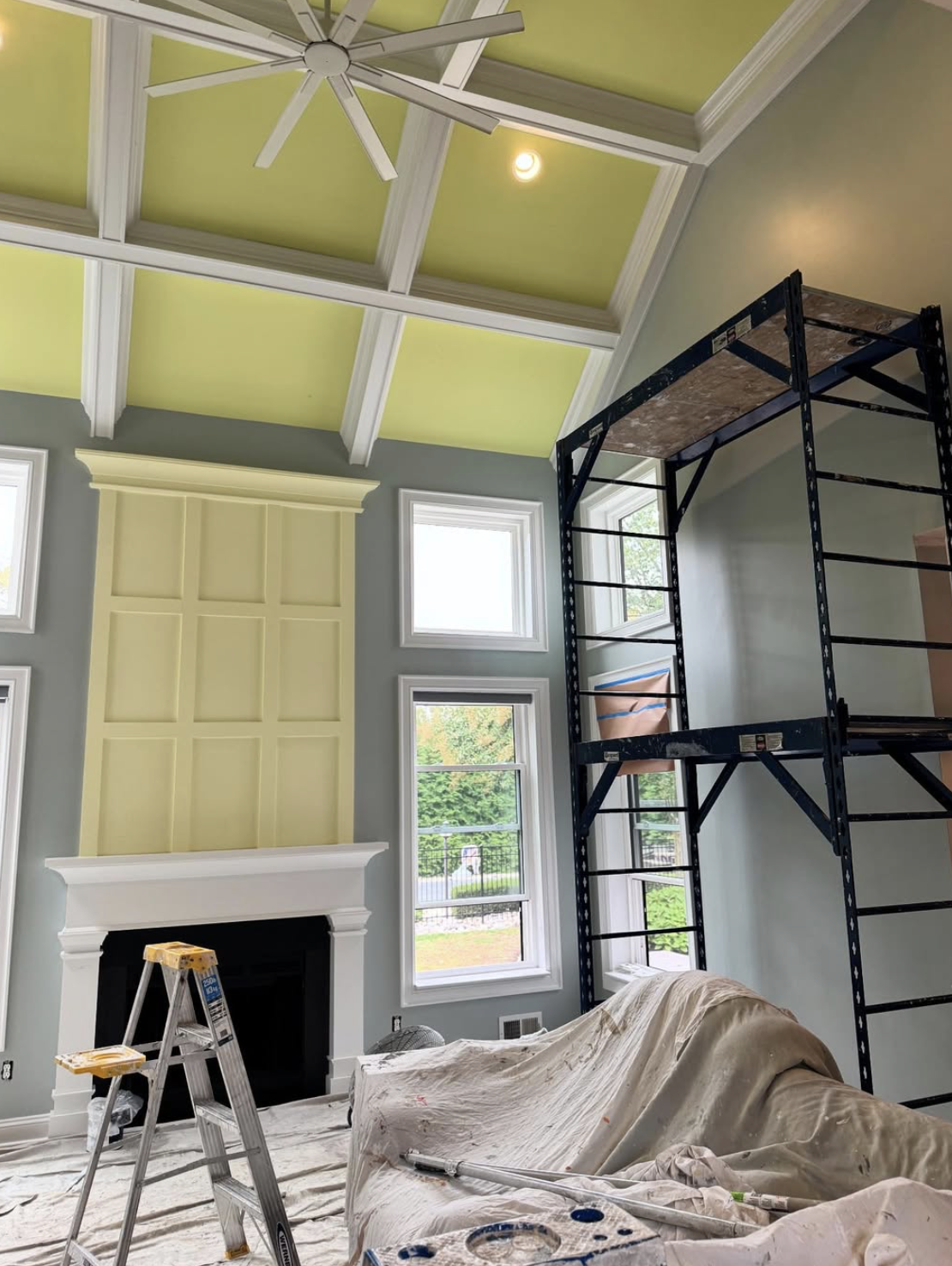 Professional painting by Magarelli Brothers - vaulted ceiling work